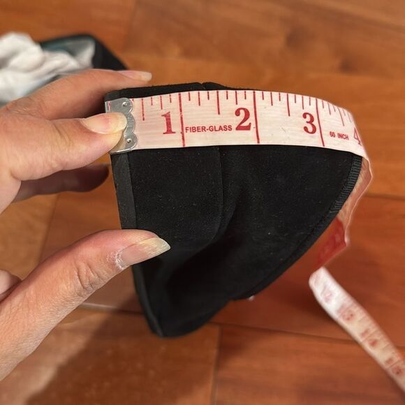 Thierry Rabotin Ziggy Black Suede Wedge Loafers Slip-Ons Size 37 - Picture 9 of 9